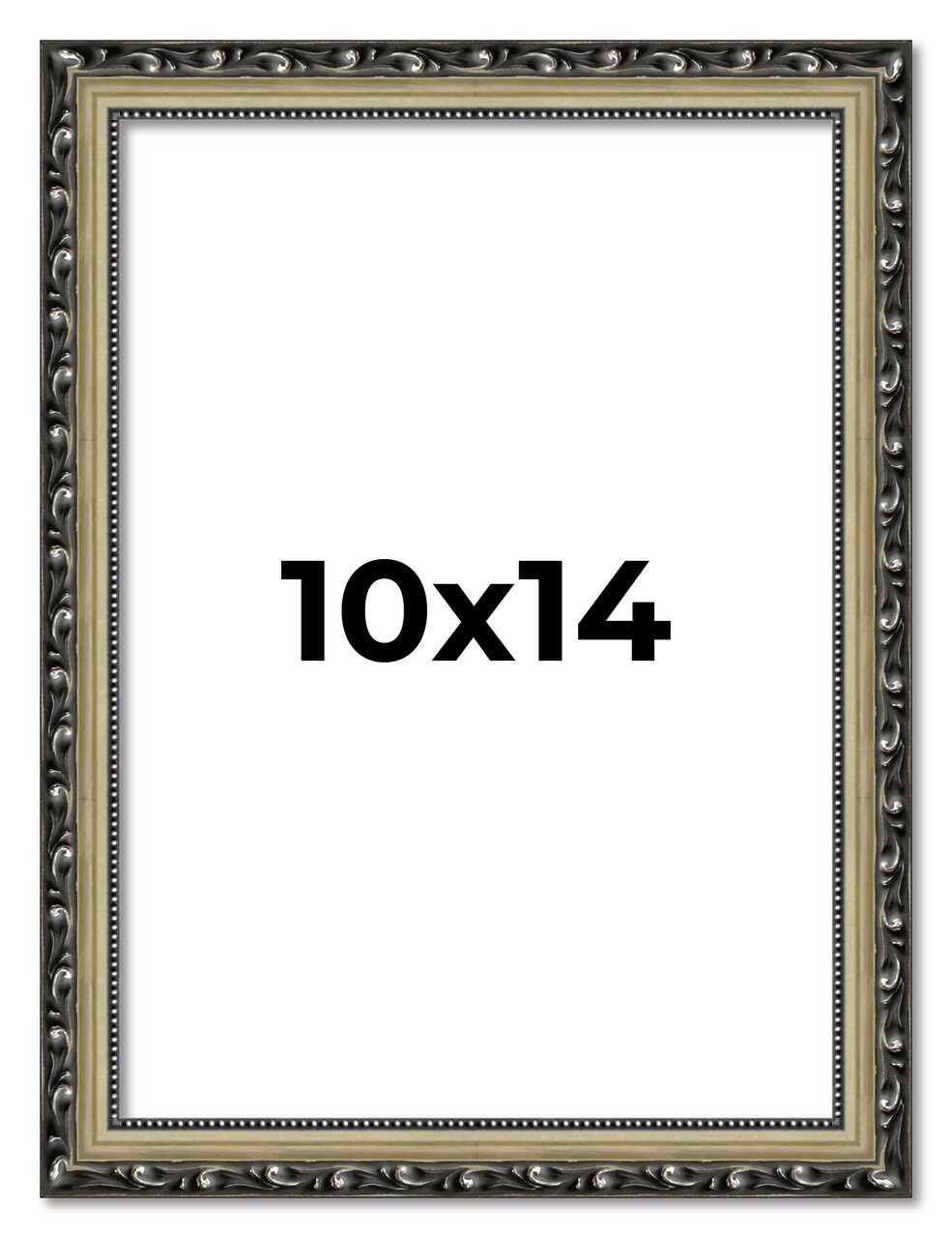 10x14 Museum-Quality Picture Frame with UV-Resistant Acrylic & Acid-Free Backing, Available in 4 Finishes - Gold, Silver, Bronze, and Black